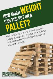 How Much Weight Can You Put On A Pallet The Maximum Weight That Can Be Safely Carried On A Pallet Is 1 000 Kg Pallet Company Industrial Wood Pallet Building