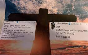 I don't know everything about lin manuel miranda's heritage. Lin Manuel Miranda Incorporating Scripture Into His Gmorning Gnight Tweets In 2021 Lin Manuel Miranda Lin Manuel For God So Loved The World