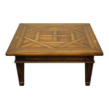 Favorite this post jul 14 exquisite wooden coffee table $175 (scottsdale) pic hide this posting restore restore this posting. Henredon Furniture Rustic Italian Tuscan Style 48 Square Accent Coffee Table With Inlay Top Chairish