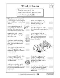 Some of the worksheets for this concept are two step word problems, word problem practice workbook, algebra 2 work, algebra work, algebra word problems no problem, word problems work easy multi step word problems, percent word problems, 501 math word problems. Word Problems 3rd Grade 4th Grade Math Worksheet Greatschools
