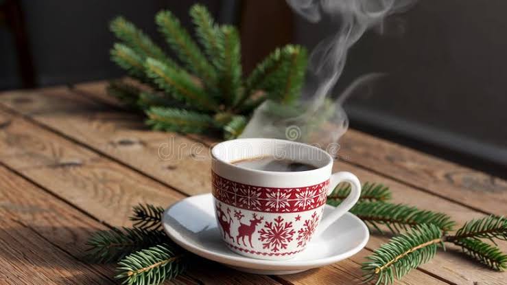 Ceașcă De Cafea Aburind Pe O Masă Rustică Din Lemn Pe Fundal Burgund Stock  Footage - Video din maro, generate: 392248964