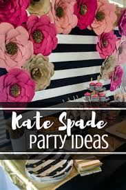 Backdrop Black And Rose Gold Party Theme Kate Spade Party Theme Ideas Kate Spade Black White Pink And Gold Bridal Shower Deco Kate Spade Party Theme Tea Party Bridal Shower Kate Spade Bridal Shower