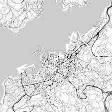 City Map Of Vigo Spain Light Version Hebstreits Sketches Vigo City Map Map