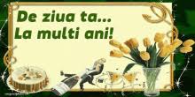 Sa te pupe norocul si sa ai numai zambete si soare in calea ta! La Multi Ani Gifs Tenor