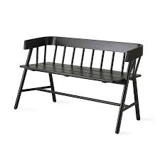 Banc Bois Noir Bancs Peints Banc Bois Teck