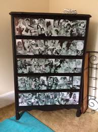 Mod Podge Dresser With My Granddaughters Pictures Modge Podge Furniture Furniture Makeover Home Diy