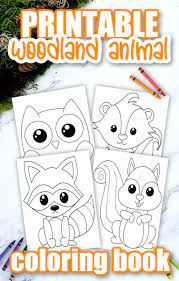 Amongst many benefits, it teaches them to focus, it builds motor skills, and it helps to recognize colors. Printable Woodland Animal Coloring Book For Kids