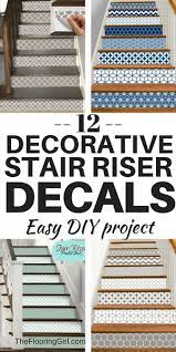 12 Stunning Examples Of Decorative Stair Riser Decals Stair Riser Decals Stair Risers Stair Renovation