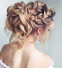 This grecian style wedding updo is large and in charge. Beautiful Braided Wedding Hairstyle For Long Hair Wedding Hairstyle