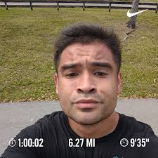 Almost 4 mins faster then 12 days ago(1:23:00) Been running for about 9  months…starting to progress to long runs..started off back in February with  about 10 miles a week 💯🤑💪