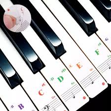 Die schwarzen tasten stehen jeweils in einem. Keyboard Noten Aufkleber Piano Sticker Klavier Aufkleber 88 61 54 49 37 Tasten Tasteninstrumente Musikinstrumente