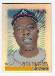 The Real Hank Aaron Silver Refractor #39 Hank Aaron Baseball Card (1983  Design) 2018 Topps Chrome