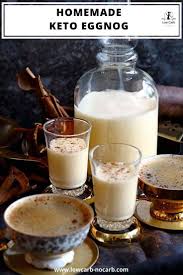 Deliciously Smooth And Perfectly Creamy This Sugar Free Homemade Keto Eggnog Recipe Made With Almo Eggnog Recipe Low Carb Recipes Dessert Homemade Almond Milk