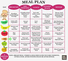 12 infant food chart business letter