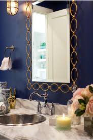 My Style At Home The Powder Room Rach Parcell Silver Bathroom Blue Powder Rooms Bathroom Decor