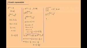 Dezavantajul este ca in acest fel nu se pot citi siruri care contin mai multe cuvinte separate prin spatii. Ecuatii Exponentiale Rezolvate Exercitii Youtube