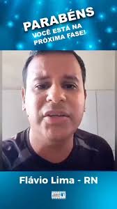 🎤 FLÁVIO LIMA, 🇧🇷 Representante do *Rio Grande do Norte* 👏🏼 *Parabéns*  você está na Segunda fase!, Prepare seu Próximo vídeo!, 👍🏼 *Siga no  Instagram:* @prof.flaviolima , 🤝 Parceiros:, @webradiogabi , ...