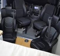 CVC 22” Super VIP Captain Seat - Swivel Base - Van Land