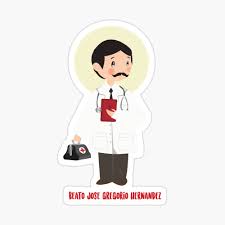 Lleva una bata médica y un estetoscopio, sumamente significativo. Poster Beato Jose Gregorio Hernandez De Almao2o Redbubble