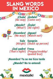 Mexican Slang Words Spanish Slang Slang Words Mexican Slang