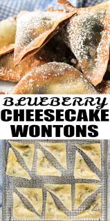 Use wonton wrappers to enclose buffalo chicken, bananas and nutella, or shrimp. Air Fryer Blueberry Cheesecake Wontons Easy To Make Our Zesty Life