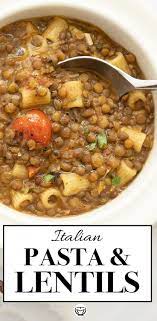 The Best Pasta With Lentils Recipe Lentil Pasta Lentil Recipes Recipes