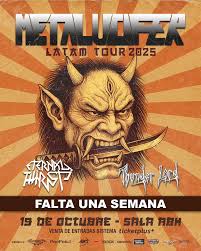 Solo nos separa una semana para el regreso de @metalucifer a territorio  nacional 🔥 Luego de 10 años, los nipones vuelven con sus afilados riffs en  su Anniversary Tour 2025, celebrando una