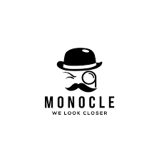 Monocle Logo Design By Eduonit Gentleman Logo Logo Design Glasses Logo