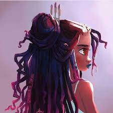 Animation Black Cartoon Characters With Dreads Goddess Faux Locs Natural Hair Art Hair Art Black Women Art
