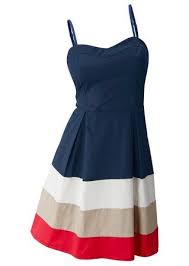 Kleid Bodyflirt Blau Weiss Sand Rot Rotes Outfit Kleider Hubsche Outfits