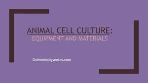 Tissue culture media • cells have complex nutritional requirements that must be met to permit their propagation in vitro. Equipment And Materials Used In Animal Cell Culture Online Biology Notes
