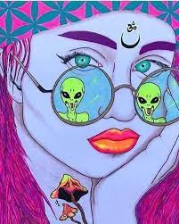 Search, discover and share your favorite ufo gifs. Aliens Are Real Hippie Art Psychadelic Art Alien Art