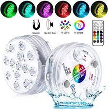 loftek lampe piscine 16 couleurs lumieres led submersibles etanche avec aimant ventouse eclairage de decoration pour mais piscine tubulaire piscine lumiere led