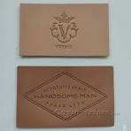 Custom leather labels & tags with logos for clothing brands