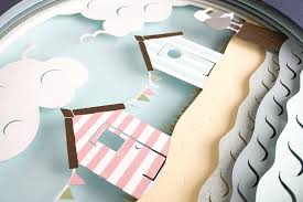 Download Beach Hut 3d Shadow Box Template Graphic By Sea Salt And Samphire Creative Fabrica PSD Mockup Templates
