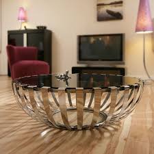 This coffee table showcases a streamlined silhouette suited for modern spaces. Glass Coffee Table Large