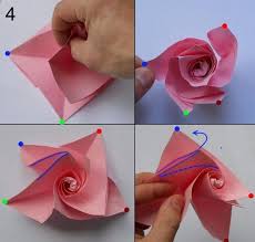 Rose Aus Papier Falten Blumen Basteln Anleitung Dekoking Com 6 Papier Falten Blume Rosen Aus Papier Rosen Basteln