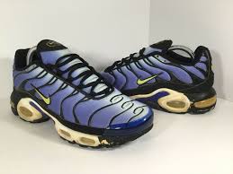 Nike Air Max Plus Hyper Blue Navy Yellow Black 2003 Mens Size 9 Rare 306696 471 Nike Air Max Plus Men S Shoes Nike Air Max