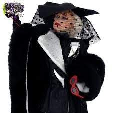 Description in order to make money by creating beautiful coats and clothes based on the cute and weak dalmatians, cruella de vill, the owner of a fashion designer office, has kidnapped all the dalmatians, but incidents come to climax, when anita, an employee at her office. Mattel Disney Collector Dolls Great Villains Collection 101 Dalmatians Live Action Movie Doll Glenn Close As Cruella De Vil Power In Pinstripes Experiencethemistress Com