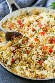 A Skillet Of Chicken Rice A Roni Made With Pasta Rice And Fresh Tomatoes Homemade Rice A Roni Rice Side Dishes Easy Rice Recipes