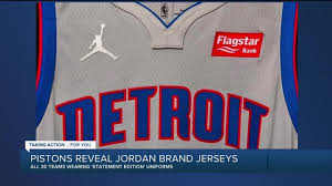 Find a new nba jersey at fanatics. Pistons Join All Nba Teams By Putting Jordan Logo On Statement Jerseys Youtube