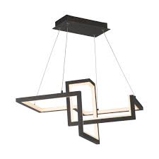 This minecraft chandelier will look great. Wac Lighting Pd 17023 Bk Black Minecraft 23 Wide Led Abstract Chandelier Lightingshowplace Com