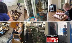 You'll be an awesome long distance grandparent. Checkmate Grandparents Defy Isolation To Play Board Games With Their Relatives Via Video Call Daily Mail Online