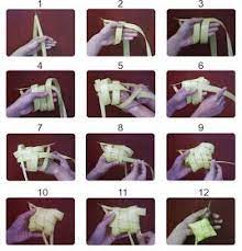 We start by weaving —. Ketupat Leaf Crafts Malay Food Crafts