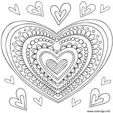 Coloriage Mandala Coeur Dessin A Imprimer Mandala Coloring Pages Heart Coloring Pages
