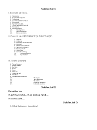 Roman obiectiv obiectivitatea, ca deziderat al prozei romaneşti în care factorul estetic primează, a fost impusă în literatura română aproape ca literă de lege în perioada interbelică. Teorie Pt Notae 10 Romana Bac Sub1 Si Sub 2 Pt Notae 10
