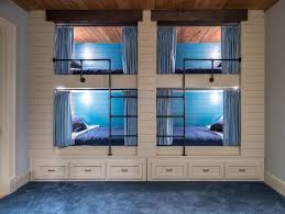 Custom loft beds & bedroom makeovers. Custom Bunk Beds Kids Transitional With Built In Bunks Wooden