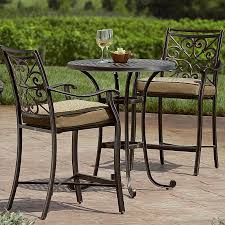 Agio International Aas 14409 01915 Fair Oaks 3pc Balcony Height Bistro Set Bistro Set Bistro Table Outdoor Outdoor Bistro Set