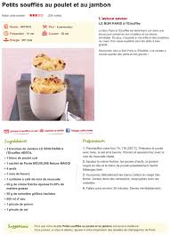 Petits Souffles Jambon Poulet Recette Repas Equilibre Etouffee