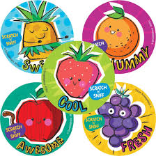 Scratch and sniff.... The original aromatherapy. The scent would last about  a week if you were lucky. Just a bunch of kids frantically running their  dirty nails over a paper sticker to